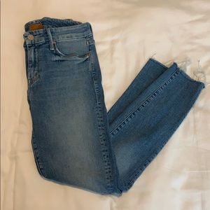 mother looker ankle fray